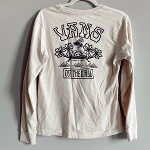 Vans Off The Wall Long Sleeve Shirt (Tan/Beige)